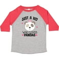 thumbnail image 3 of Inktastic Cute Panda for Girls Girls Toddler T-Shirt, 3 of 5