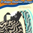 thumbnail image 2 of 17 Inch Lightweight Backpack,PVC Waterproof Oxford Fabric, Ergonomically Designed, with Large Capacity, Leopard Animal Print, 2 of 5