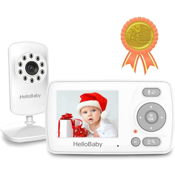 Momcozy Video Baby Monitor, 1080P 5 HD Baby Monitor with Camera and Audio,  Infrared Night Vision, 5000mAh Battery, 2-Way Audio, Wide-angle View  Temperature Sensor Lullabies 
