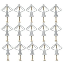 HOMEMAXS 50 Sets Hollow Wall Anchors Metal Expansion Bolts for Secure Mounting on Drywall Plaster Tile and Concrete Walls