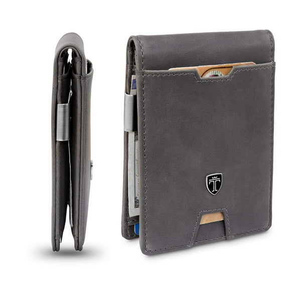 Cartera TRAVANDO AUSTIN de piel delgada con bloqueo RFID para hombre