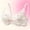 White, variant on Fatuov Womens Wireless Everyday Bra Push Up Lace Breathable Bra for Workout Printed Underwear M