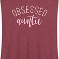 thumbnail image 3 of Instant Message - Obsessed Auntie - Women's Racerback Tank Top, 3 of 6