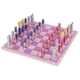 thumbnail image 1 of Travel Chess Set with Chess Board Educational and Adults Pink, 1 of 5