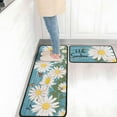 thumbnail image 5 of Daisy Kitchen Rugs and Mats Set of 2, Non Slip Backing Butterfly Sunshine Kitchen Rug Summer Kitchen Decor Seasonal Spring Summer Home Decorations Kitchen Floor Mat 17"X47"+17"X30", 5 of 6