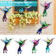 thumbnail image 3 of Toystoory Colgante de pájaro de arte de Metal para el hogar, diseño de escena al aire libre de estilo Simple, Patio, jardín, Patio, Decoración tipo 3, 3 of 6