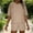 Khaki, variant on mihongmao Summer Outfits Travel Outfits for Women 2 Piece Sets Casual Loose V-neck Striped Suit Can Be Worn As Outerwear Or Home Wear Khaki L