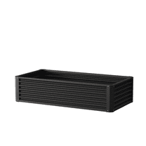 6x3x1.5ft Rectangular Galvanized Raised Garden Beds Large-Capacity Metal Planter Box for Outdoor Gardening Vegetables