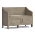 thumbnail image 1 of Connaught Solid Wood 42 " Traditional Entryway Storage Bench in Distressed Gray, 1 of 5