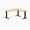 Bamboo / Matte Black, variant on Desky Zero Bamboo L-Shape Office Desk - Dark Bamboo / 60 X 30 X 62 X 20 Inches / Matte Black
