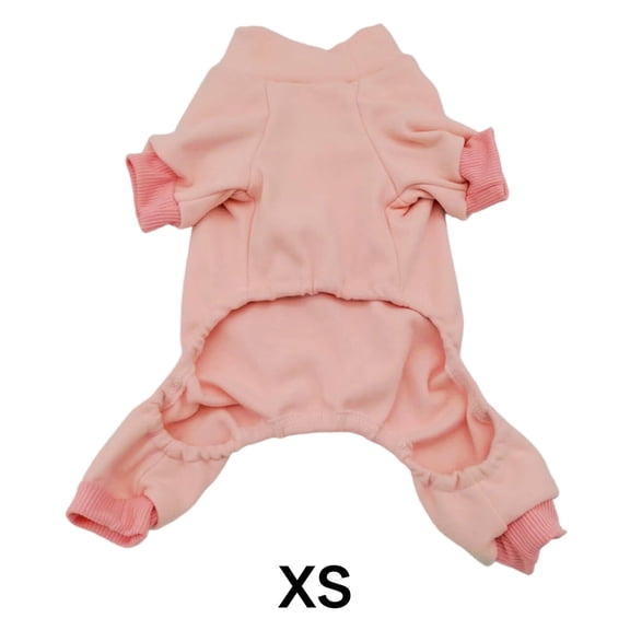 FLORNIX Dog Clothes,Warm Velvet Fabric Dog Sweatshirt,Soft Velvet Full Warmth Coverage Dog Clothes for Small Dogs,Pink,Xs