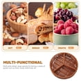 thumbnail image 5 of Toyvian Brown Divided Dry Fruit Storage Tray for Serving Snacks, Candy, Nuts, and Party Desserts Organizer, 5 of 5