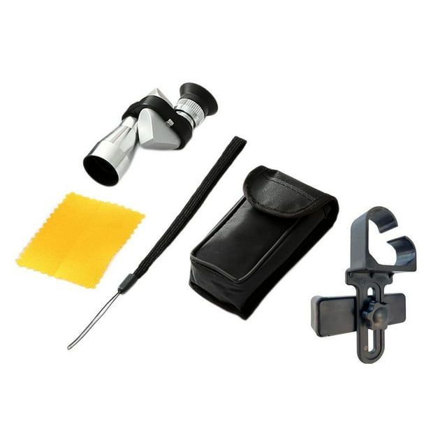 Accesorio para telescopio, monocular ligero de acero inoxidable, portátil, compatible con teléfonos inteligentes, ideal para vivir, conciertos y acampar. 7 piezas