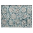 thumbnail image 2 of Addison Rugs Chantille Indoor/Outdoor Transitional Floral Teal Washable Rectangle Rug, 1'8" x 2'6", 2 of 6
