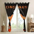 thumbnail image 4 of Erosebridal Football Curtains 42x84 inch,American Football Blackout Curtains,American Football City Curtains Drapes,Sports Window Curtains 2 Panels,Orange Red Black(Cincinnati), 4 of 6