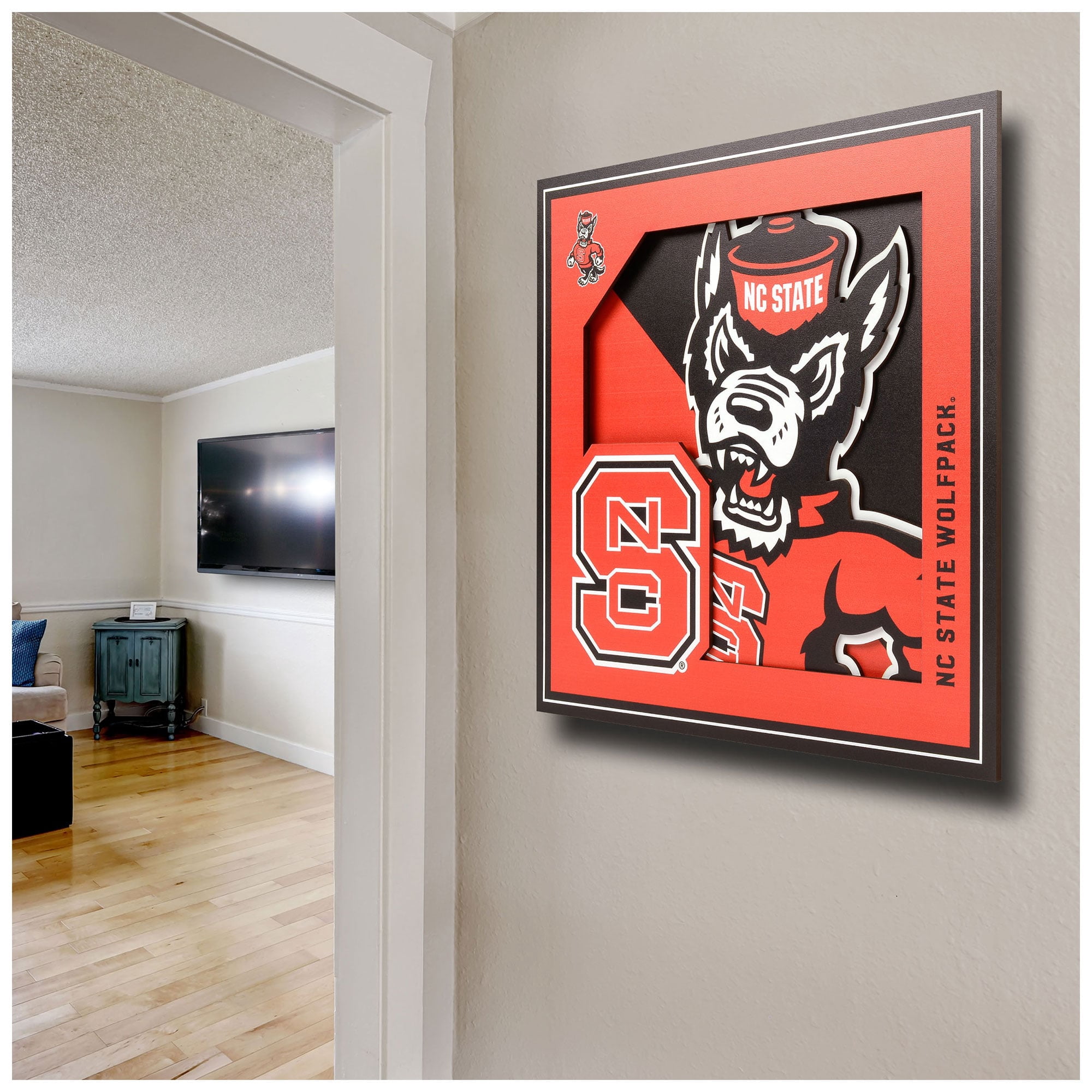YouTheFan NCAA NC State Wolfpack 12 x 12 Wall Art