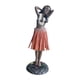 thumbnail image 5 of Muñeca hawaiana para salpicadero, ideal como regalo, tamaño mini, figura coleccionable, bailarina naranja, 5 of 9