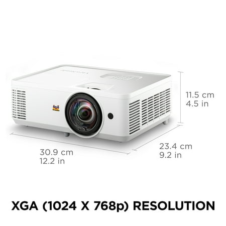 ViewSonic - PS502X 4,000 ANSI Lumens XGA Short Throw Business & Education Projector - White