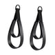 thumbnail image 2 of 2 correas de doble bucle para Pilates, para reformer, agarre cómodo, entrenamiento de cuero PU Anillos negros, 2 of 9