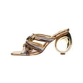 thumbnail image 2 of Ninety Union Brazil Square Toe Mule, Gold Multi, 13, 2 of 5