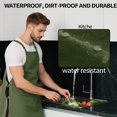 thumbnail image 3 of LOVEVER Apron with Front And Back Tool Pockets  Adjustable  Reversible  Suitable for Craft Enthusiasts  Outdoor Barbershop  Coffee Shop  Barbecue  Restaurant  Catering Workwear Apron Home, 3 of 7