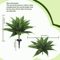 thumbnail image 2 of 25 Inch Artificial Agave Plants (Set of 2) - UV Resistant Realistic Faux Succulents, Tabletop/Outdoor Home Decor (No Pot), 2 of 7