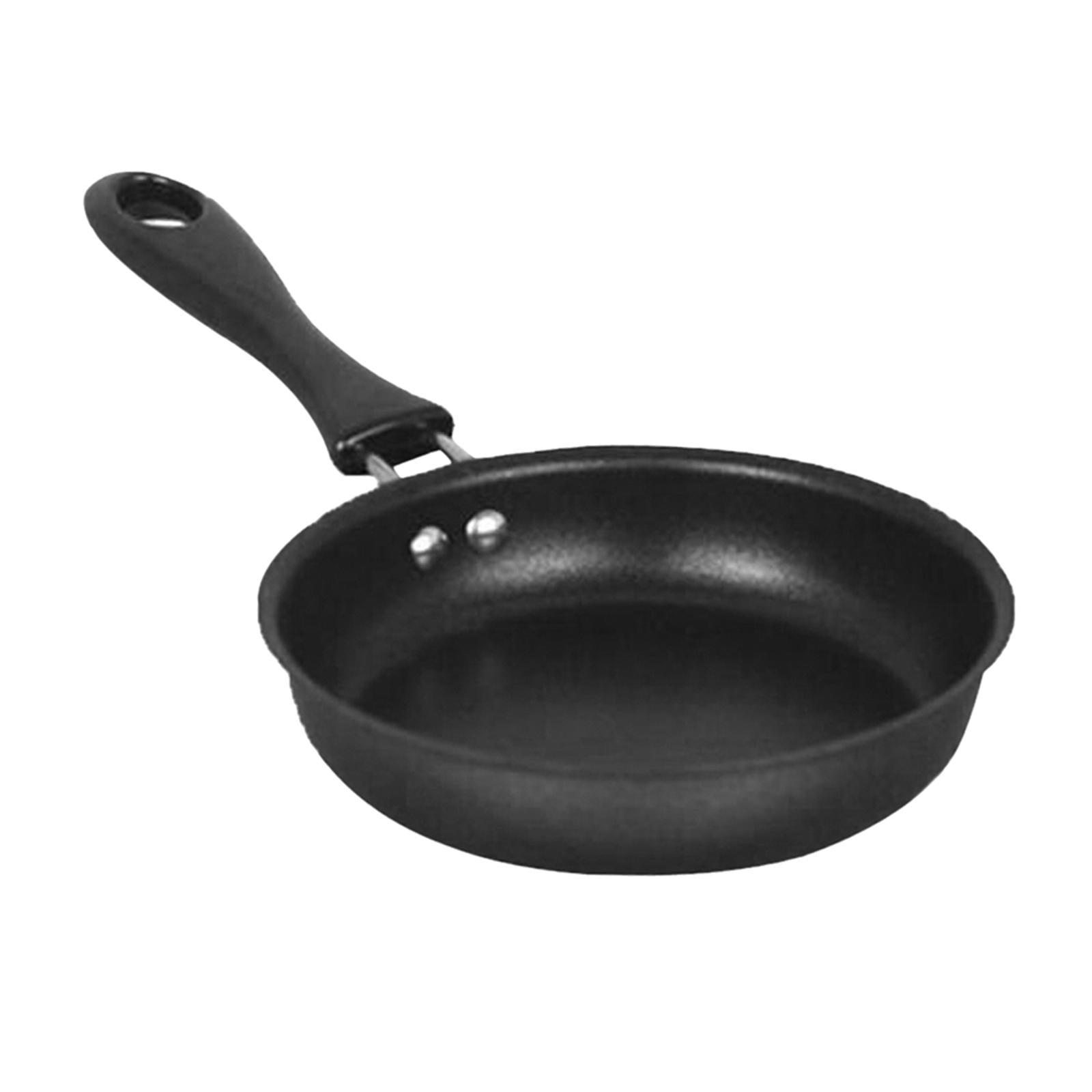 Fiocias 3x Skillet Non Stick Round Pan Iron Coating Omelette Skillet Frying Pan 12cm
