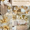 thumbnail image 4 of Yansion Balloons, Nude Beige White Gold Birthday, 125 Pieces, 4 of 12