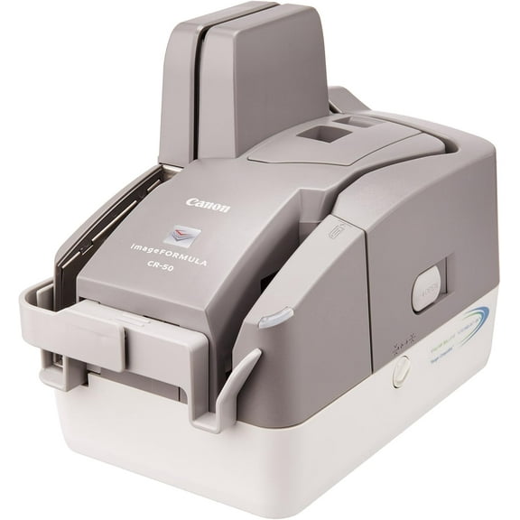 Restored Canon imageFORMULA CR-50 Check Transport Document Scanner, White & Gray, 5367B002 (Refurbished)