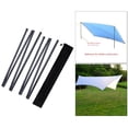 thumbnail image 4 of S SERENABLE 2 Pack Tarp Poles Awning Tent Rod 4 Section Portable Sticks with Storage Bag, 4 of 9
