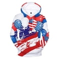 American Flag Eagle Hoodies 3D Print Retro Statue of Liberty Sports
