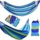 thumbnail image 3 of Hamaca a rayas de 250x80cm para 2 personas, cama de ocio al aire libre, cama colgante de lona gruesa, hamaca oscilante para dormir para acampar y cazar Baobao, 3 of 5