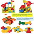 thumbnail image 2 of 162 PCS Marble Run Building Blocks with 6 Balls Classic Big Blocks STEM Toy Kids Puzzle Compatible with All Major Brands Bricks Set Ramps, Funnels for Boys Girls Age 4 5 6 7 8, 2 of 7