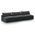 thumbnail image 3 of Modway Commix Down Filled Overstuffed 3-Piece Armless Sectional Sofa in Gray, 3 of 6