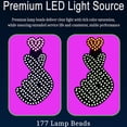 thumbnail image 4 of Car Triangle Window Heart Light, Car Mounted Heart Light, Usb Creative Neon Glowing Ambient Light, Universal, 4 of 8