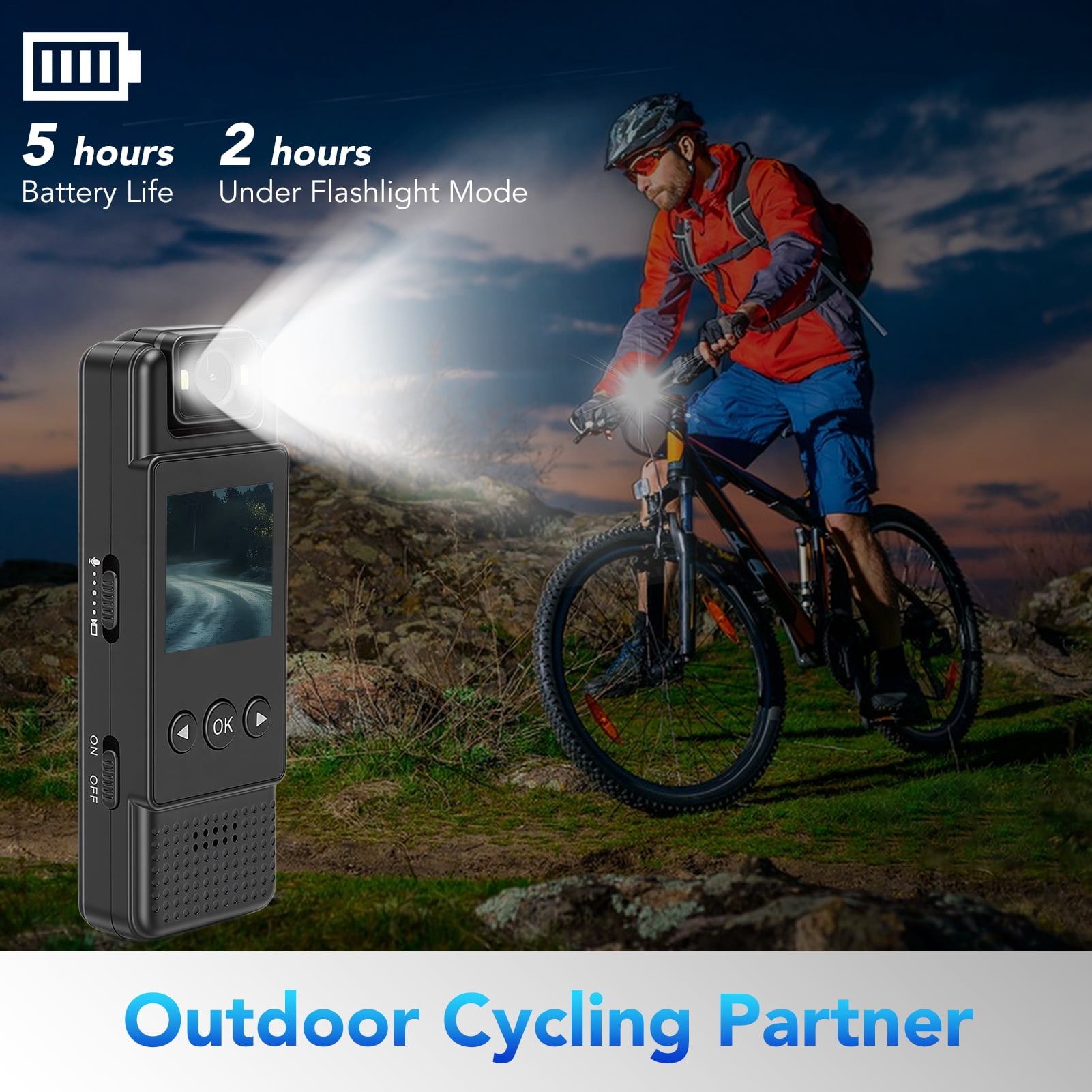 Mini Body Camera with Audio & Video Recording, Small POV Cam 1080P, Wearable Personal Portable Cameras Recorder DV w/ 64GB Card, 180° Ratatable Lens Clip Camcorder for Delivery Work Records Traveling