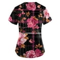 thumbnail image 3 of NAMTYQX Scrub Shirts for Women Short Sleeve Tshirts Shirts for Women Multicolor Size L, 3 of 4