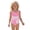 AA#-Pink1425, variant on Tiijoy Girls Colorful Print One-Piece Swimsuit UPF 50 Bathing Suit Swimwear, Sizes 5-14