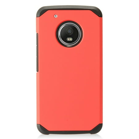 Motorola Moto G5 Plus case, by Insten Dual Layer [Shock Absorbing] Hybrid Hard Snap-in Case Cover For Motorola Moto G5