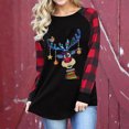 thumbnail image 4 of Camisas de Navidad Para Mujer Tops de Manga Larga Moda Casual Cómoda Blusa de Sudor Con Estampado de Navidad Odeerbi ODB199574, 4 of 9