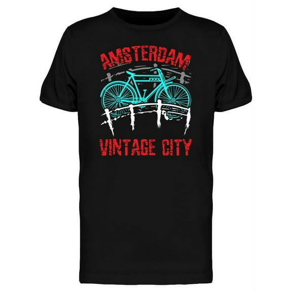 Amsterdam Vintage City T-Shirt Men -Image by Shutterstock, Male x-Large