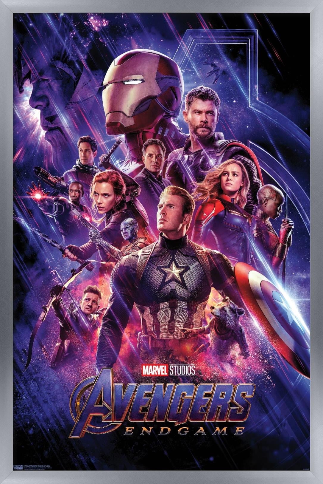 アベンジャーズエンドゲーム AVENGERS ENDGAME 額縁付きポスター Marvel Cinematic Universe - Avengers - Endgame - One Sheet Wall
