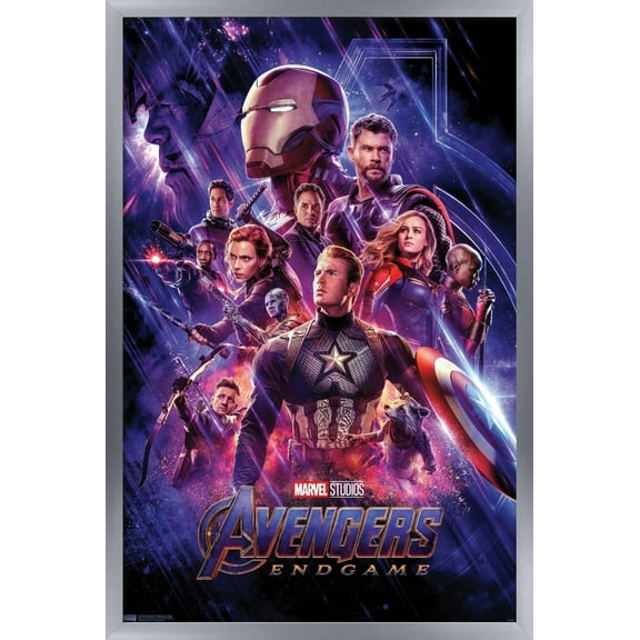 24X36 Marvel: Avengers: Endgame - One Sheet Wall Poster, 24" x 36", Framed