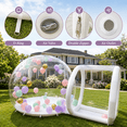 13 FT PVC Inflatable Bubble Balloon House with Tunnel & Blower, Clear ...