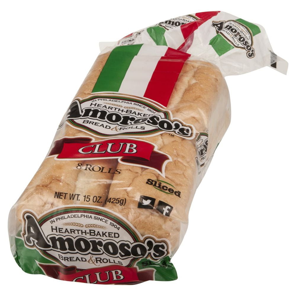Amoroso's Phillies Clubhouse Rolls Sliced - 8 CT