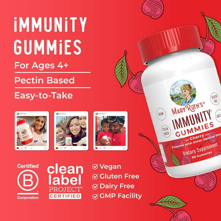 MaryRuth's Elderberry & Zinc Gummies, Immunity Health System