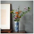 thumbnail image 3 of Jarrón de cerámica Retro, arreglo de flores, porcelana azul y blanca, decoración china, florero cultivado con agua, decoración, 3 of 6