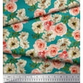 thumbnail image 2 of Soimoi Rayon Fabric Ranunculus with Bunch Floral Printed Fabric 1 Yard 42 Inch Wide, 2 of 3