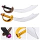 thumbnail image 3 of 2 espadas piratas de PVC, accesorio de disfraz para niños, fiesta de Halloween, cosplay, juguete de simulación, hoja curva, decoraciones temáticas piratas, 3 of 8