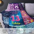 thumbnail image 3 of 13th Birthday Presents for Girls Throw Blanket 50"x60" 13 Year Old Girl Birthday Present Soft Blanket for Couch Bed 13th Birthday Decorations for Girls Best Teenage Girl Presents, 3 of 6